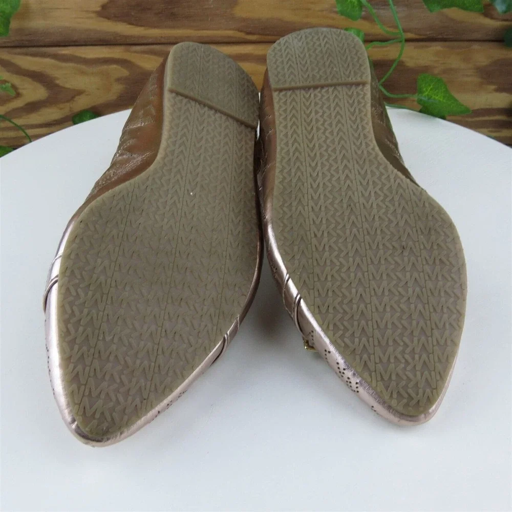 Michael Kors Sz 1 Shoes Girls‎ Youth Mary Jane Rose Gold Synthetic Buckle